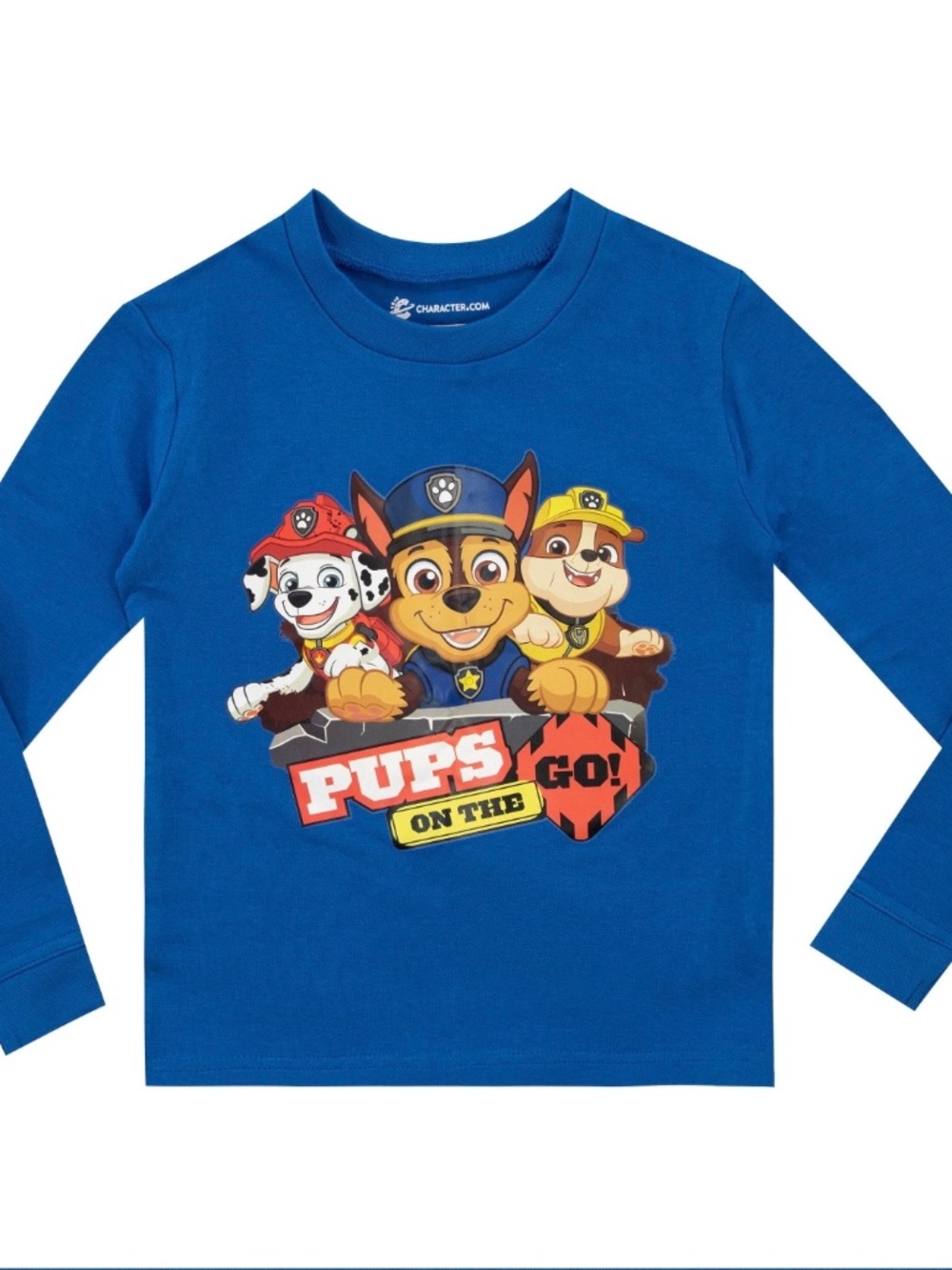 Paw Patrol Unisex Blue and Red 2 PC LS Pajama Set Size 6 NWT - Picture 2 of 5